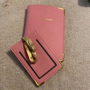 Passport cover and card holder set